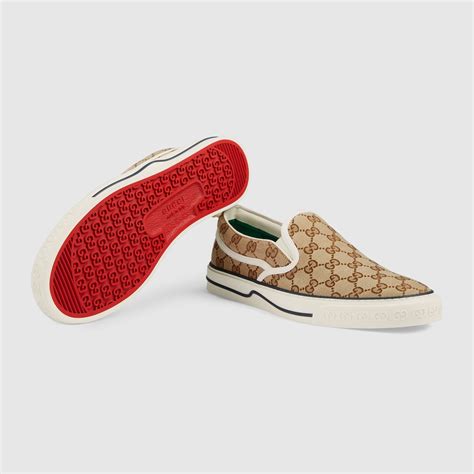 mens gucci slip on sneakers|men's gucci 1977 sneaker.